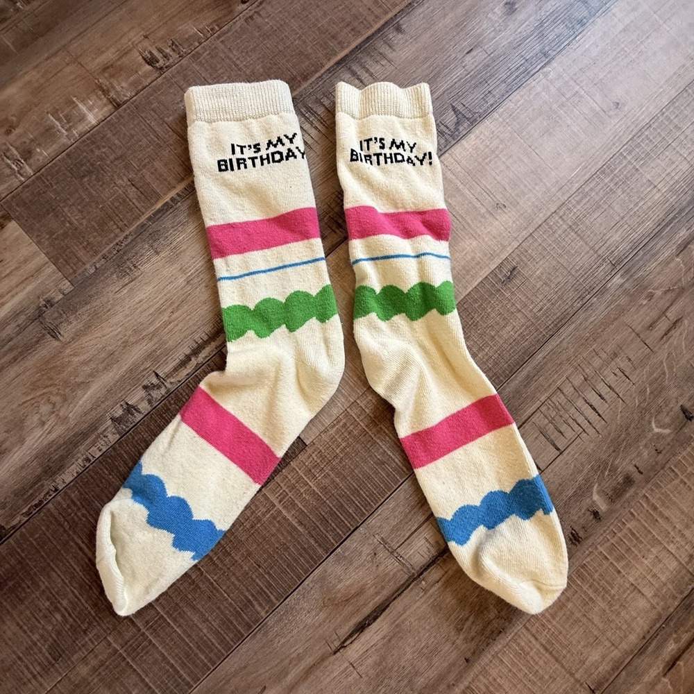 Its My Birthday Novelty Socks Women's‎ Sz 4-10